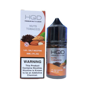 HQD Nuts Tobacco Salt 30mL - ZOE COHEN