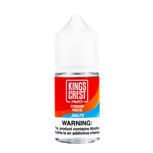 Kings Crest Fruits Strawberry Peach Ice Salt 30mL - ZOE COHEN