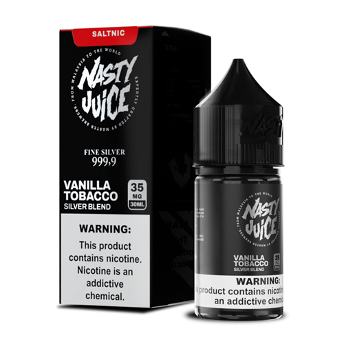 Nasty Salt Silver Blend Vanilla Tobacco 30mL - ZOE COHEN