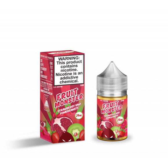 Fruit Monster Strawberry Kiwi Pomegranate Salt 30mL - ZOE COHEN