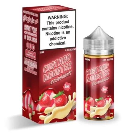 Custard Monster Strawberry Custard 100mL - ZOE COHEN