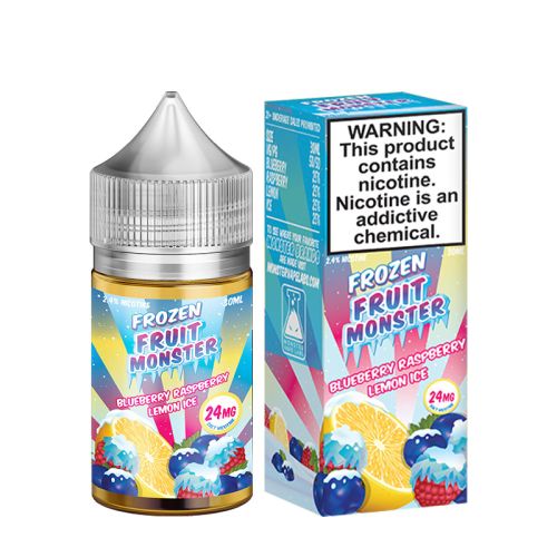 Frozen Fruit Monster Blueberry Raspberry Lemon Ice Salt 30mL - ZOE COHEN