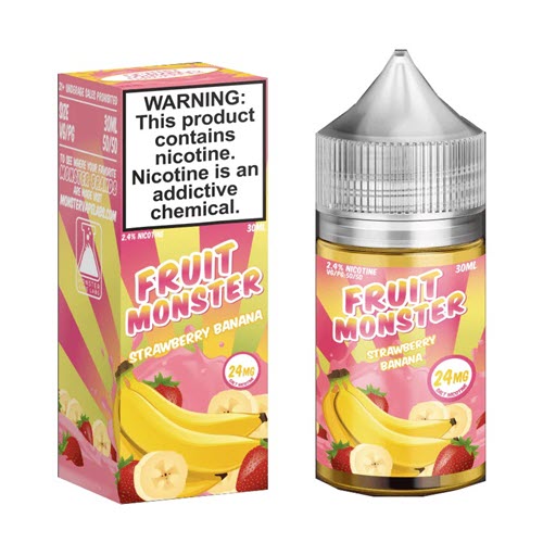 Fruit Monster Strawberry Banana Salt 30mL - ZOE COHEN