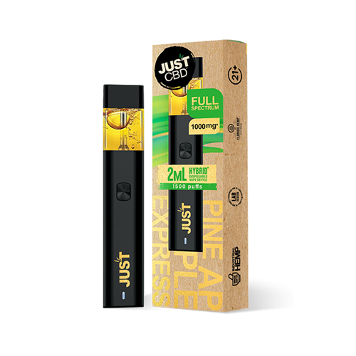 JustCBD 1000mg Pineapple Express Disposable Vape Device - 1PC - ZOE COHEN