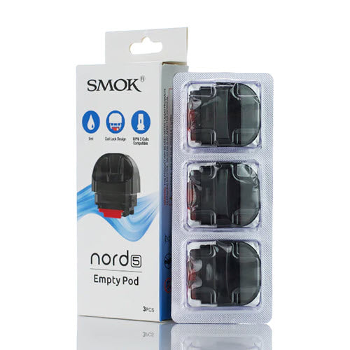 SMOK NORD 5 Empty Replacement Pod Cartridge - 3PK - ZOE COHEN